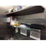 Stainless steel wall shelf