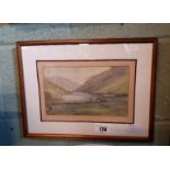 1930's Scottish Loch Watercolour.