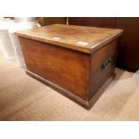 19th. C mahogany blanket box.