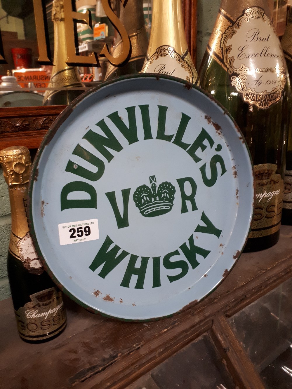 DUNVILLES tin plate tray.