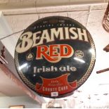 BEAMISH RED IRISH ALE CO CORK double-sided light up advertisement.