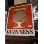 GUINNESS Tin advertising sign.