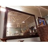 Rarel DUNVILLE'SWHISKY advertising mirror with 22 prize medals in carved oak frame.