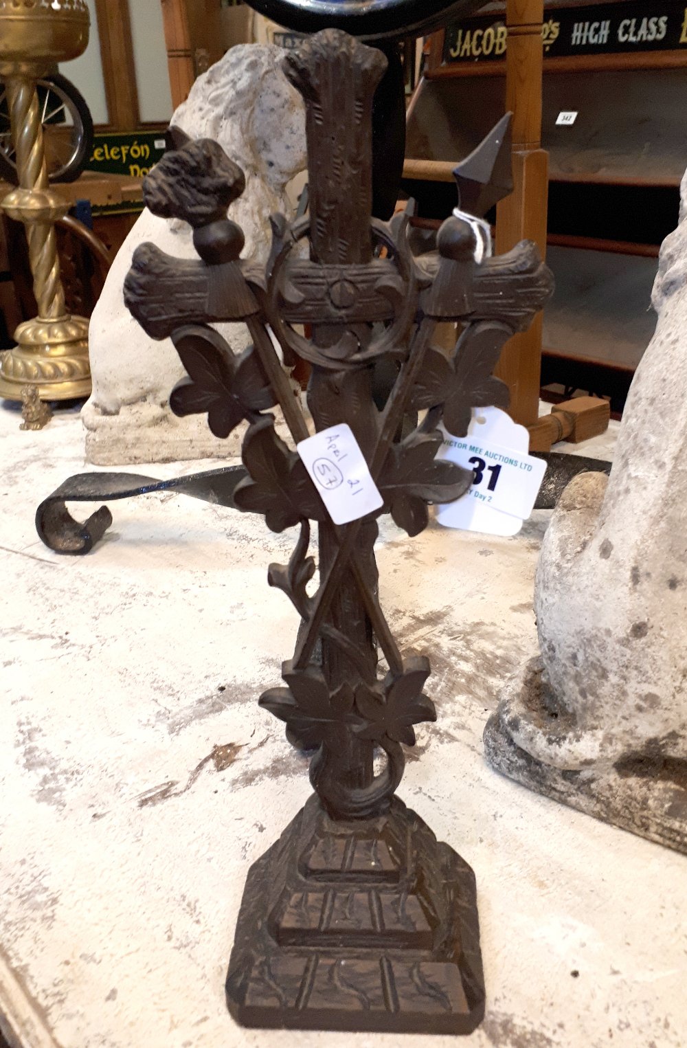 19th. C. Carvedwooden cross.