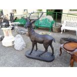 Cast iron model of a stag.