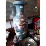 Large Oriental ceramic vase.