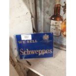1950s We Sell Schwepps advertising stand