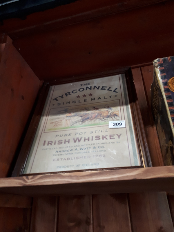 Tyrconnell single malt whisky advertisement.