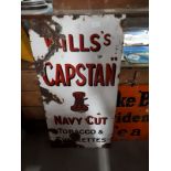 Will's Capstan Navy Cut Tobacco enamel sign. { 91cm H X 46cm W }.