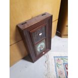Ginger bread mantle clock and fishbox clock in need of restoration.
