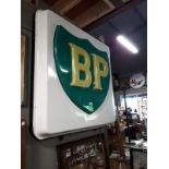 BP light up sign. { 110cm H X 110cm W }.