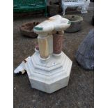 Part of 19th. C. marble christening font.