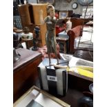 Art Deco style figure of a Lady on marble base.