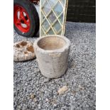 Early 17th C. limestone cooking pot.