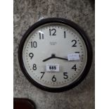 1940's bakelite Smiths electric wall clock