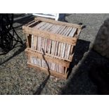 Collection of thirty seven Victorian terracotta floor tiles.