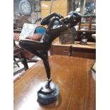 Art Deco style figure of a Dancer on marble base.
