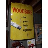 Woodbine - The Great Little Cigarette enamel sign. { 91cm H X 61cm W }.