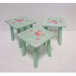 Three Small Children's Stools.