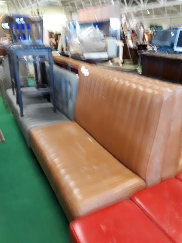 Three leather bench seats.