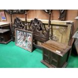 Colonial style bedroom suite consisting of 6ft headboard, lockers,