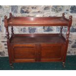 Victorian Mahogany Dumb Waiter. 48 x 17.25 x 45.5ins high.