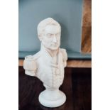 Marble style bust of Napoleon. { 20'' H X 12'' W }.