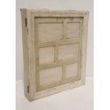 Wall Cabinet with photo frame front, 17x14x3in deep.