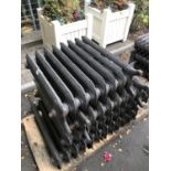 Victorian style cast iron radiator.