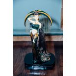 Figure of a dancer in the Art Deco style. { 17'' H X 10'' W}.