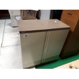 Bisley 2 door metal floor storage cabinet