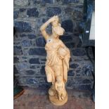 Set of 3 classical marble statues