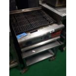 Champion chargrill gas cooker on stand.