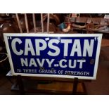 Capstan Navy Cut in Three Grades Of Strength enamel sign.