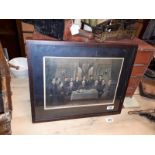 Framed coloured print of the fourteen 1916 leaders.