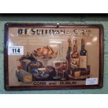 D F SULLIVAN CO LTD tin plate sign.