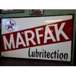 CALTEX MARFAK enamel advertising sign.