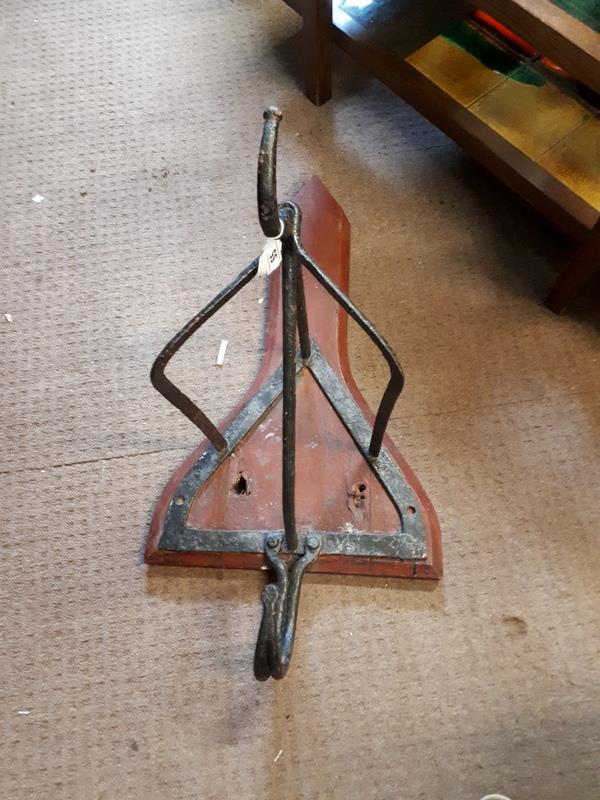 19th. C. saddle rack.