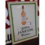 Framed print JOHN JAMESON WHISKEY.