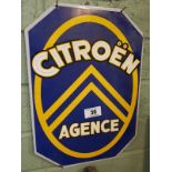 CITROEN AGENCE tin plate advertising sign.