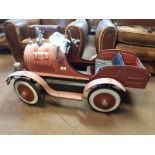 Large tin plate model of an American Fire Truck.