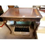 Edwardian mahogany silver table in the Georgian style.