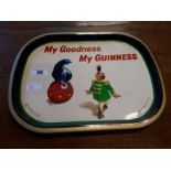 GUINNESS tin plate advertising tray.