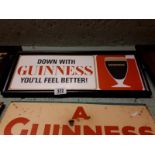 Framed print DOWN WITH GUINNESS YOU'LL FEEL BETTER.