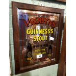 PROBYNS GUINNESS STOUT framed advertising mirror.