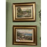 Pair of Oil on Board Rural scenes, signed D O'Donnell.