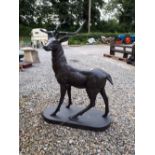 Cast iron model of a stag.