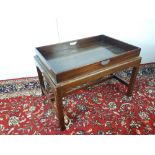 Mahogany butler's tray on stand in the Georgian style, originally from the Hiberian Club,