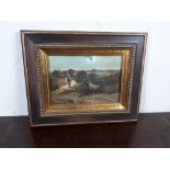 Frank Aldworth " Landscape " Oil on canvas signed 7 Inches x 10 Inches.