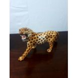 Ceramic model of a Leopard.